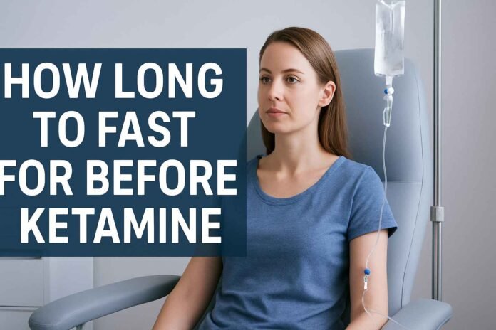 A patient preparing for ketamine therapy, illustrating how long to fast for before ketamine infusion to ensure comfort and safety.